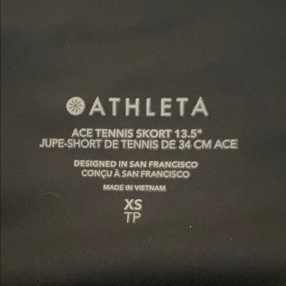 Athleta Ace Tennis Skort in Black